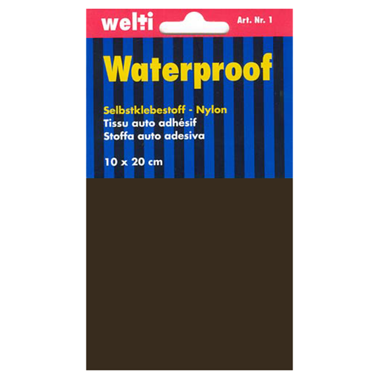 Selbstklebestoff Nylon 10 x 20 cm - dunkelbraun image number